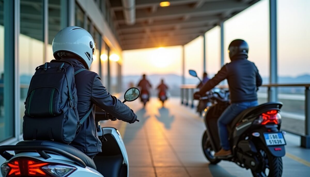 Est-il possible de stationner sa moto dans un parking d&rsquo;aéroport ?